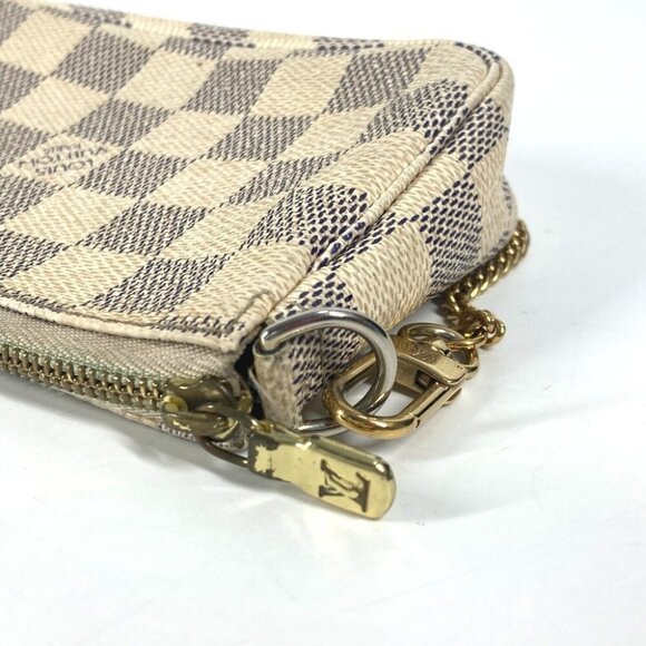LOUIS VUITTON N58010 Damier Azur Mini PochetteAccessoires Pouch Hand Bag - Picture 5 of 11